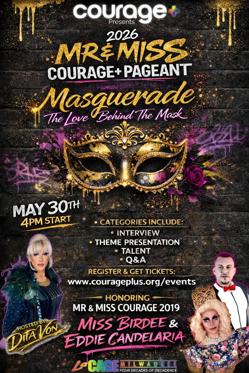 Courage+ Pageant Poster
